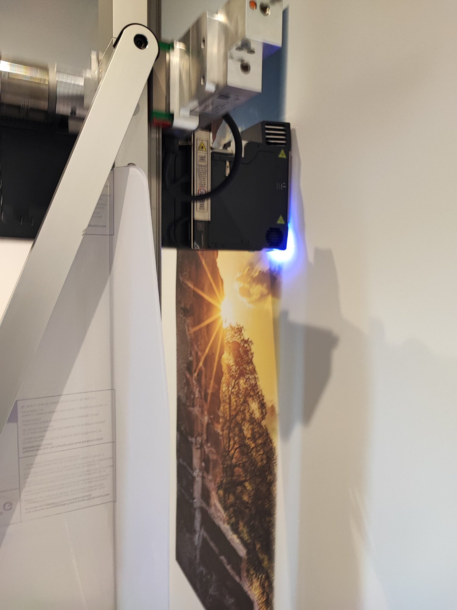 Wanddrucker in Aktion